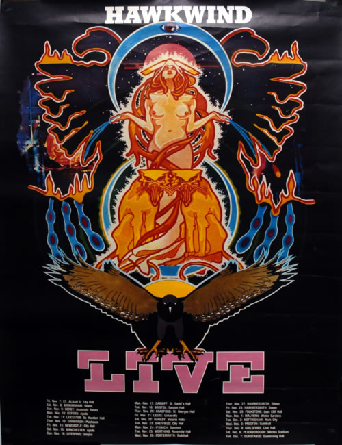 Hawkwind Hawkwind Live UK poster (588933)
